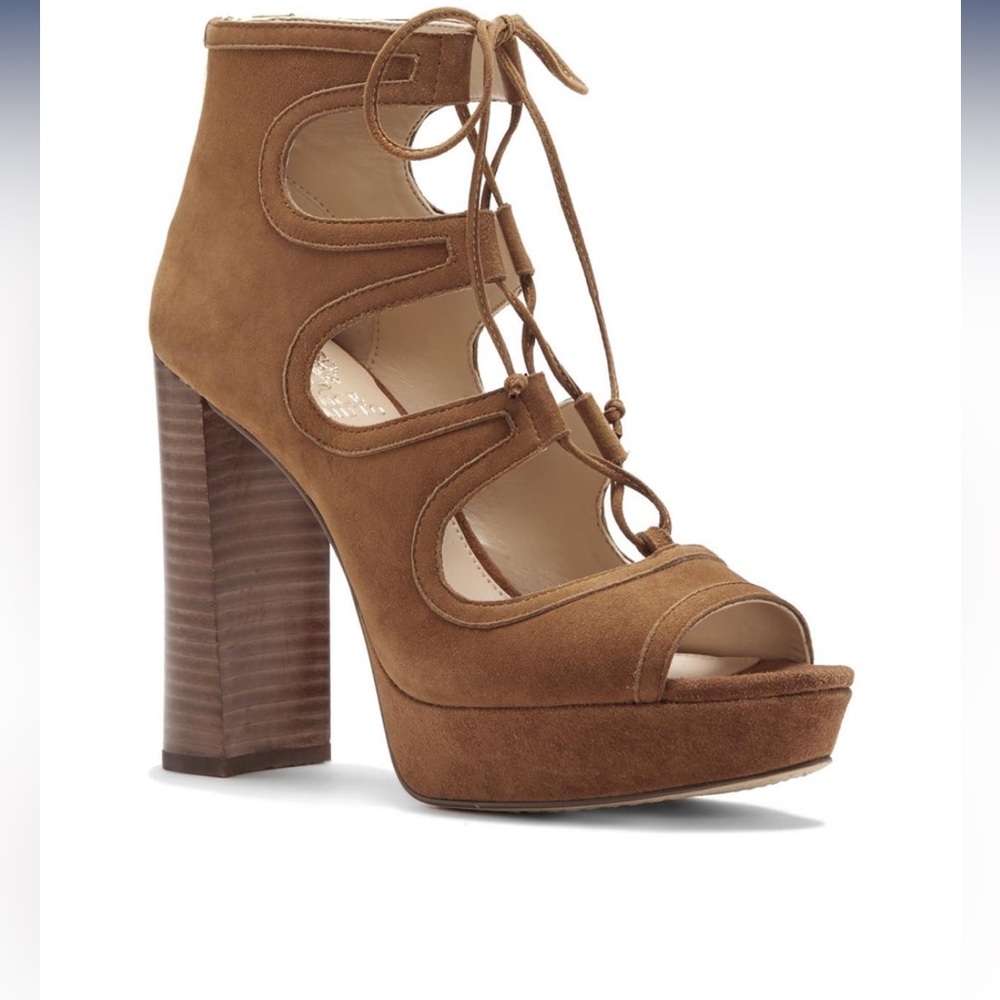Vince Camuto Kamaye Platform Sandal Size 7 Tan - Picture 5 of 5